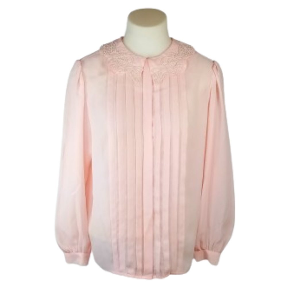 Sellecca Pink Dressy Blouse Sz 14